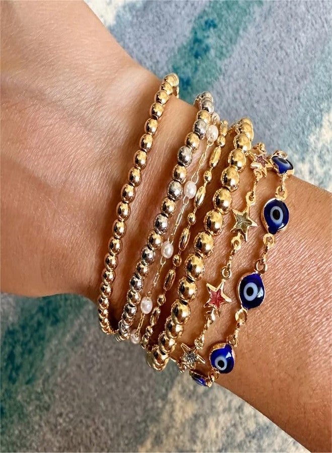 Sanyaa Star Bracelet 18K Gold Plated Multi Stone Crystal Star Bracelet for Women (Colorful) (colorful) - Image 4